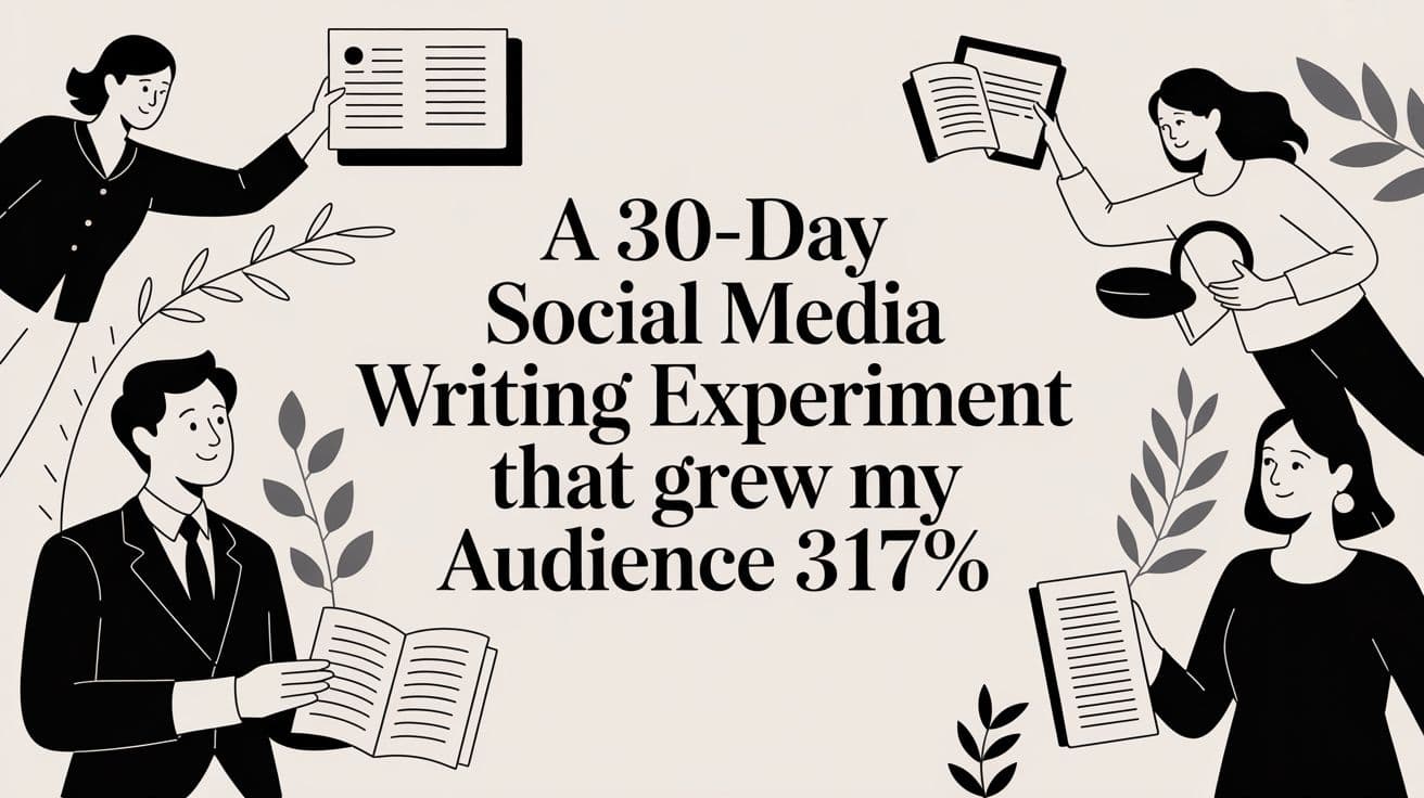 A 30-Day Social Media Writing Experiment That Grew My Audience 317%