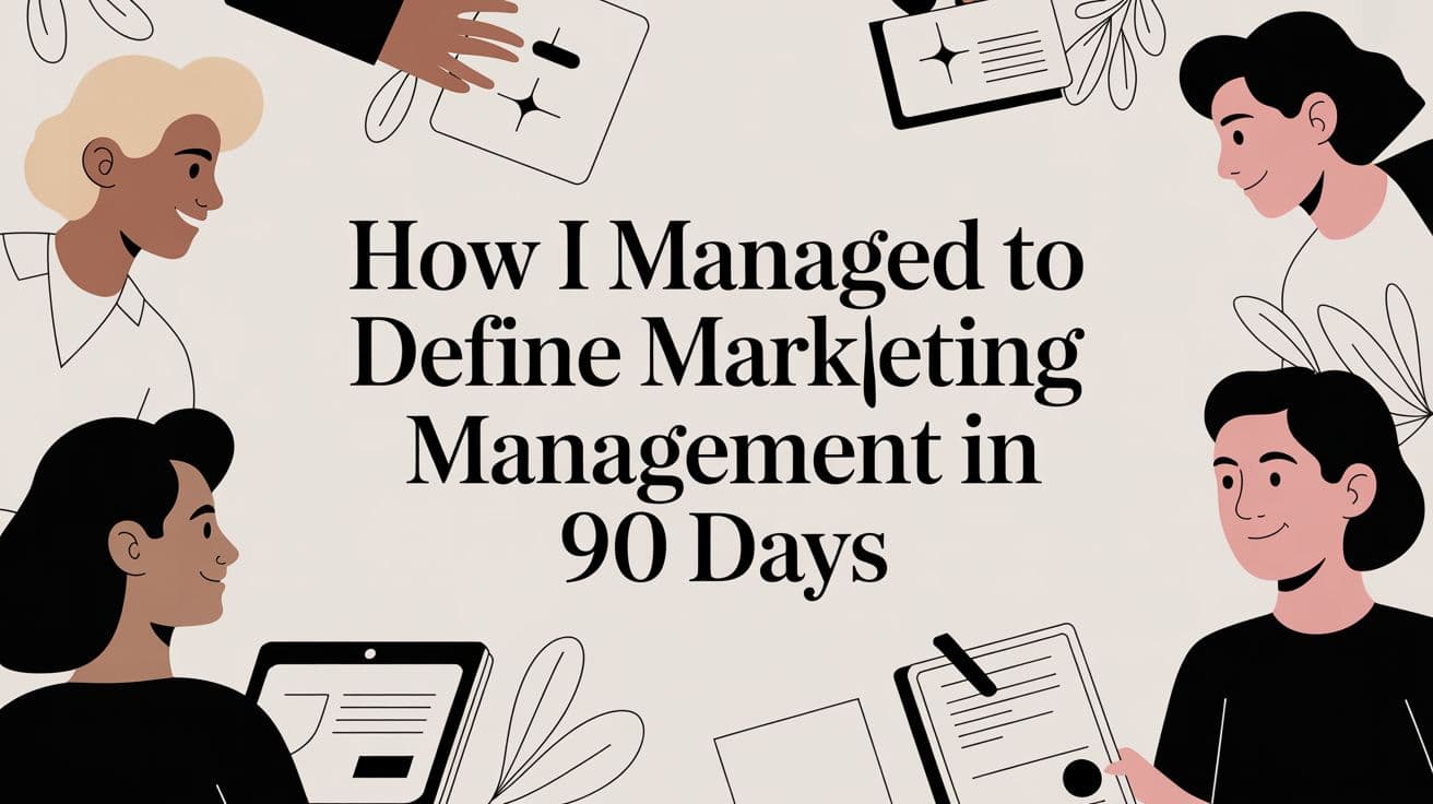 How I Stopped Guessing and Finally Defined Marketing Management (My 90-Day Experiment)
