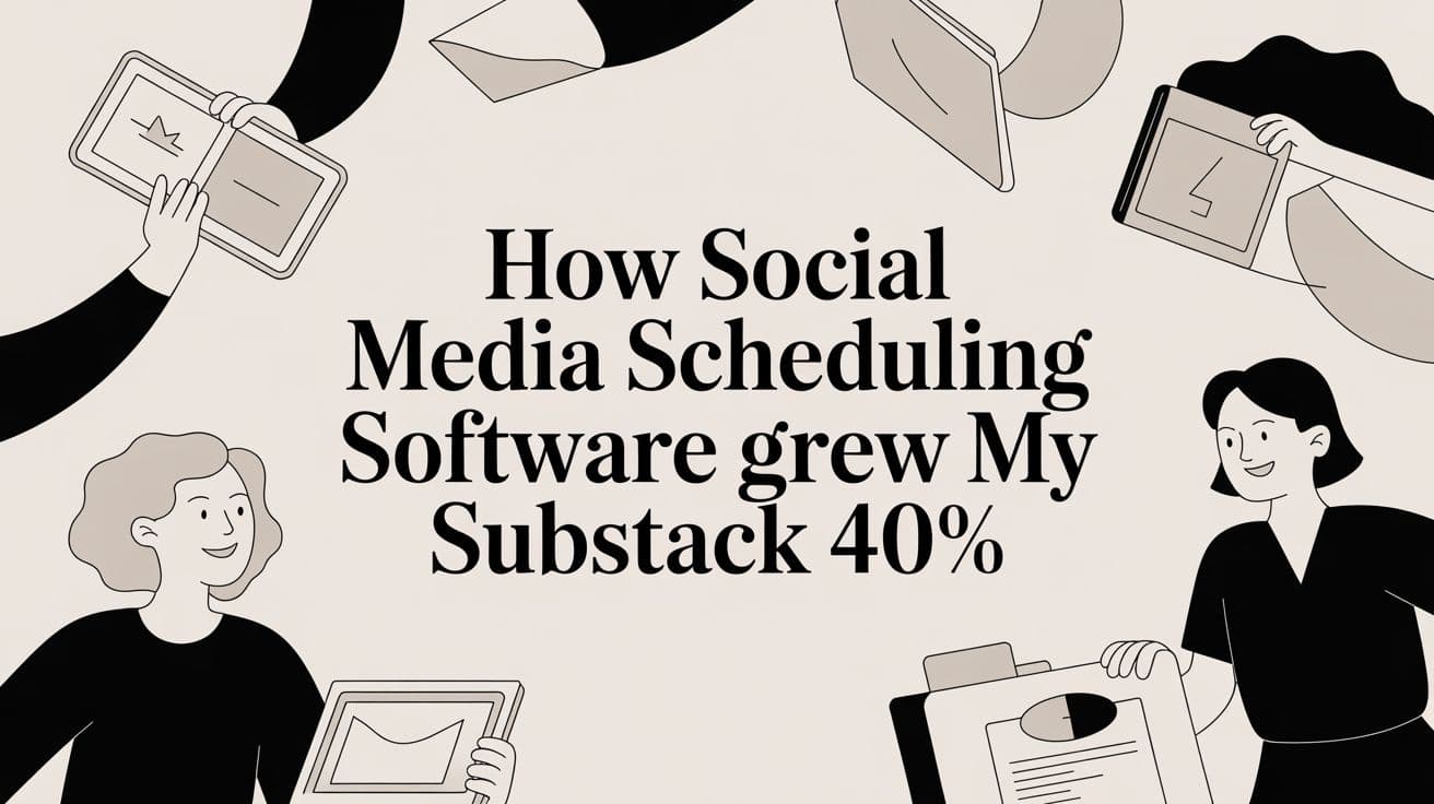 How I Used Social Media Scheduling Software to Grow My Substack 40% in 30 Days