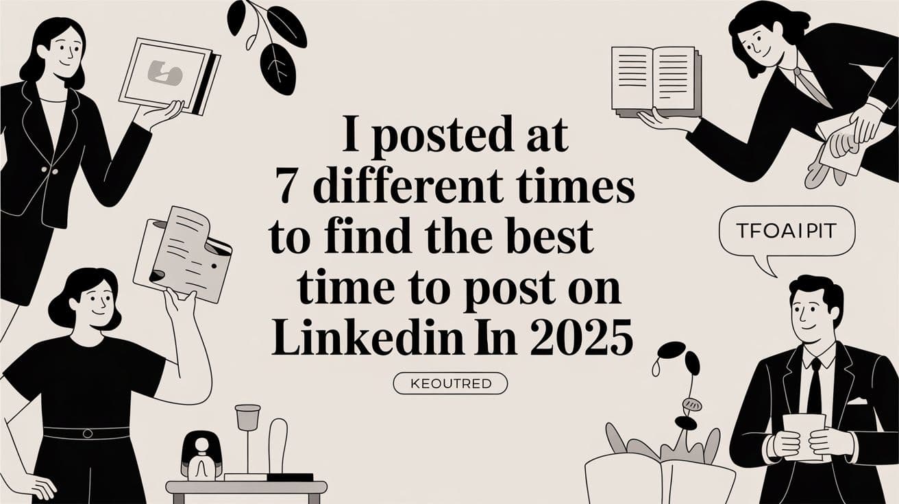 I Posted at 7 Different Times to Find the Best Time to Post on LinkedIn in 2025
