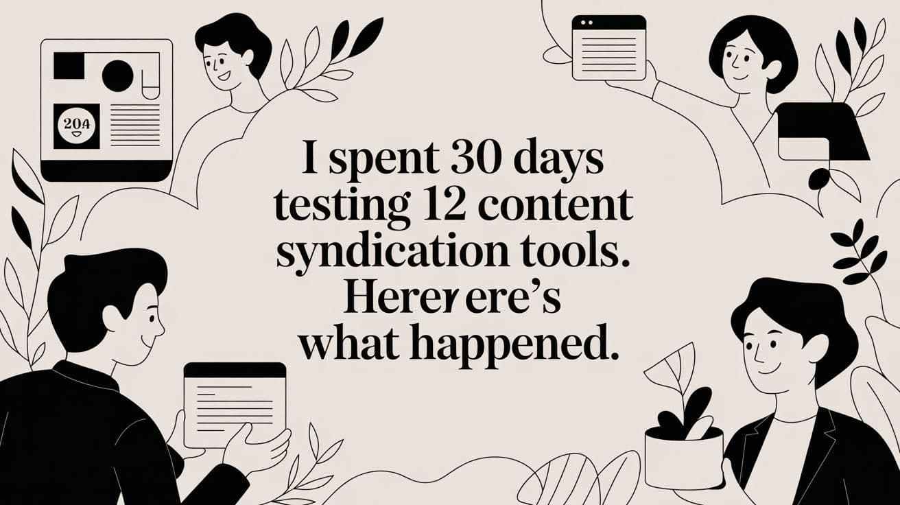 I Spent 30 Days Testing 12 Content Syndication Tools. Here’s What Happened.