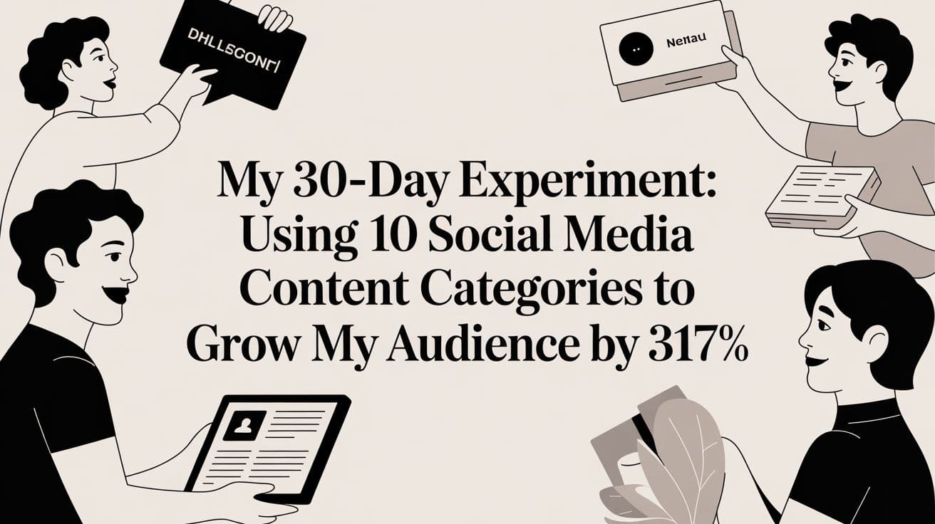 My 30-Day Experiment: Using 10 Social Media Content Categories to Grow My Audience by 317%