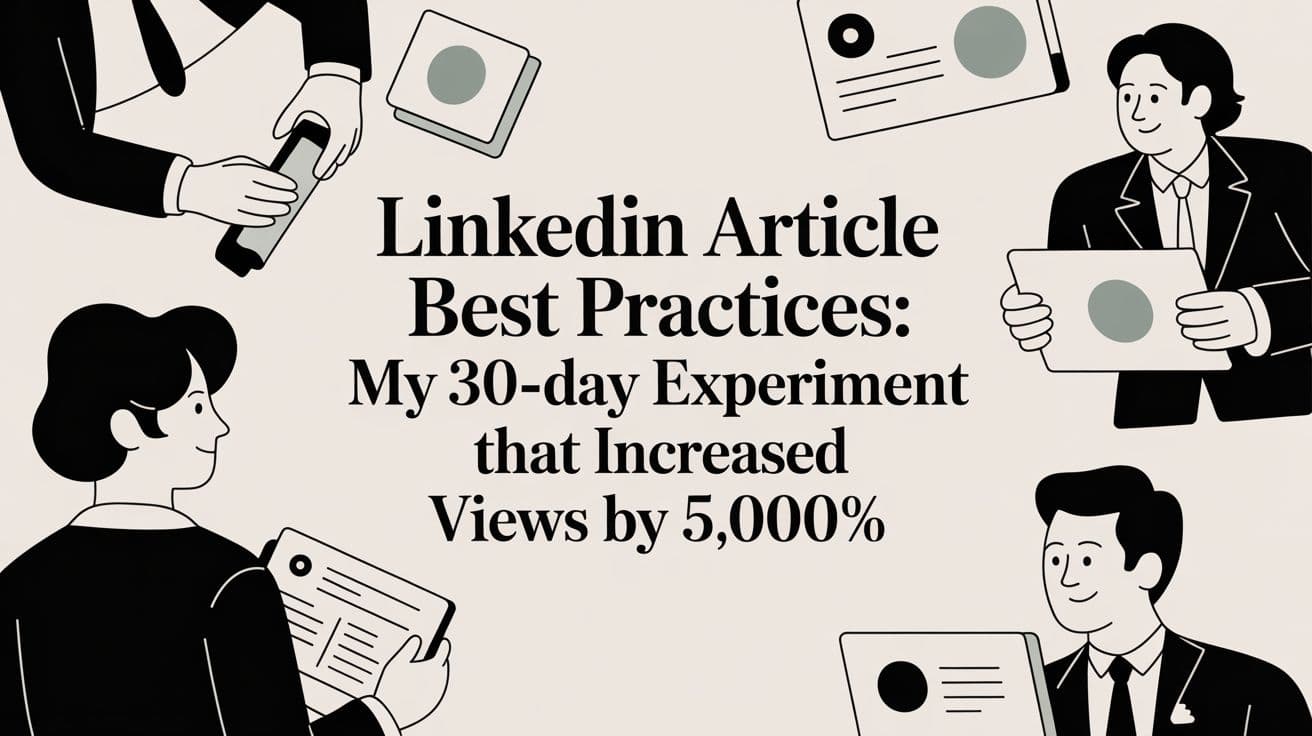 LinkedIn Article Best Practices: My 30-Day Experiment That Increased Views by 5,000%