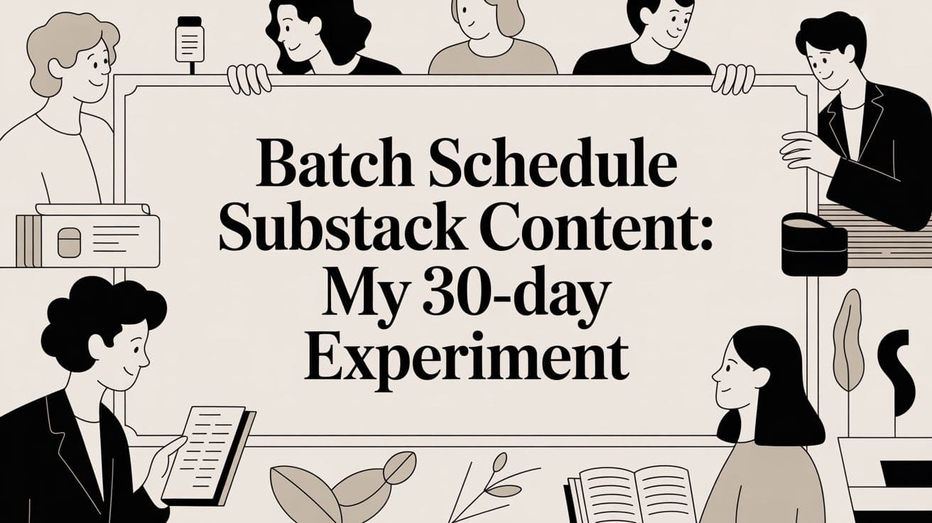 Batch Schedule Substack Content: My 30-Day Experiment