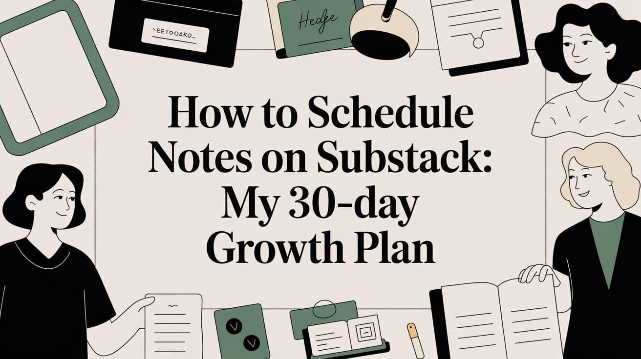 How to Schedule Notes on Substack: My 30-Day Growth Plan