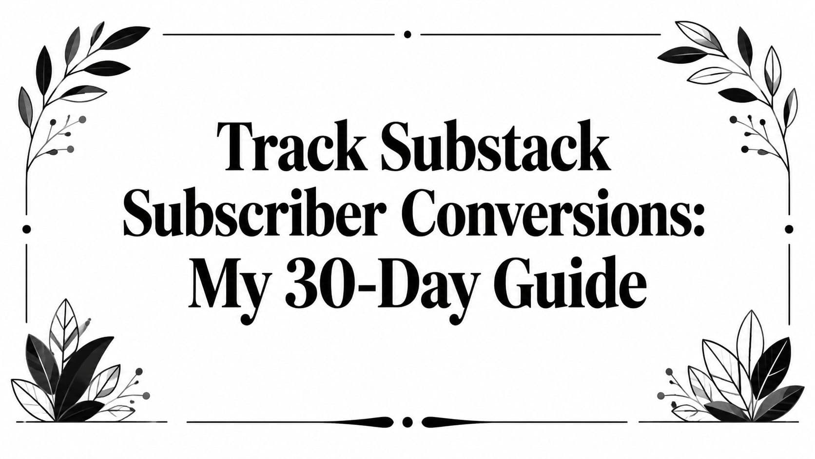 Track Substack Subscriber Conversions: My 30-Day Guide