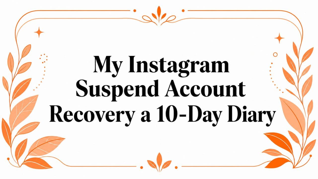 My Instagram Suspend Account Recovery a 10-Day Diary