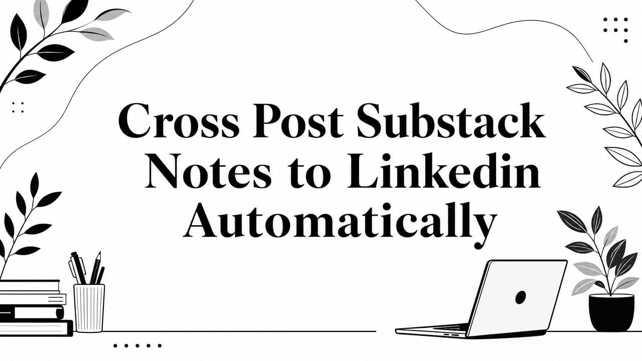 Cross Post Substack Notes to Linkedin Automatically