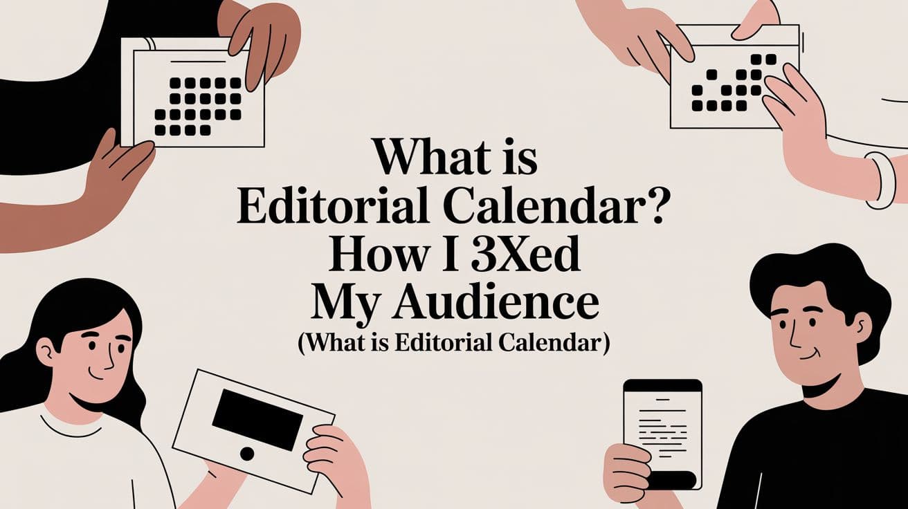 How I 3Xed My Audience in 90 Days With an Editorial Calendar