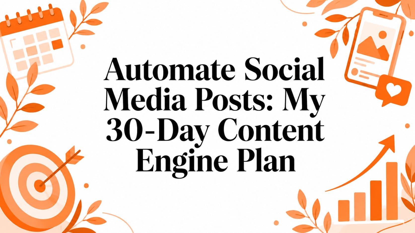 Automate Social Media Posts: My 30-Day Content Engine Plan