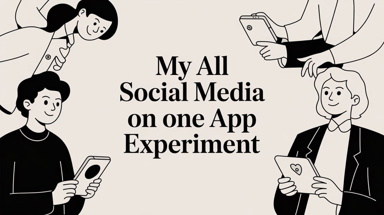 My 30-Day Experiment Using All Social Media on One App (The Results Were Shocking)