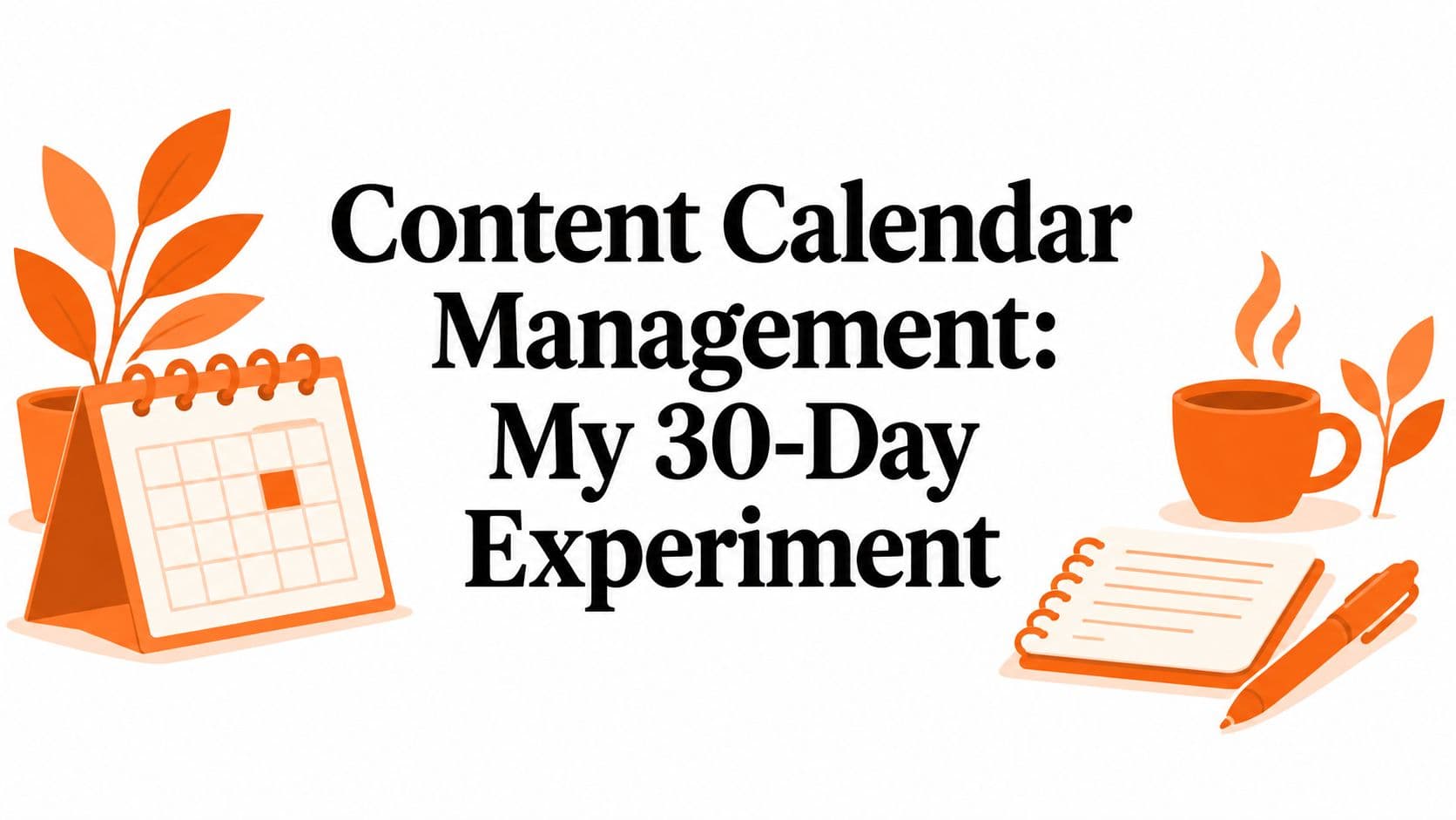 Content Calendar Management: My 30-Day Experiment