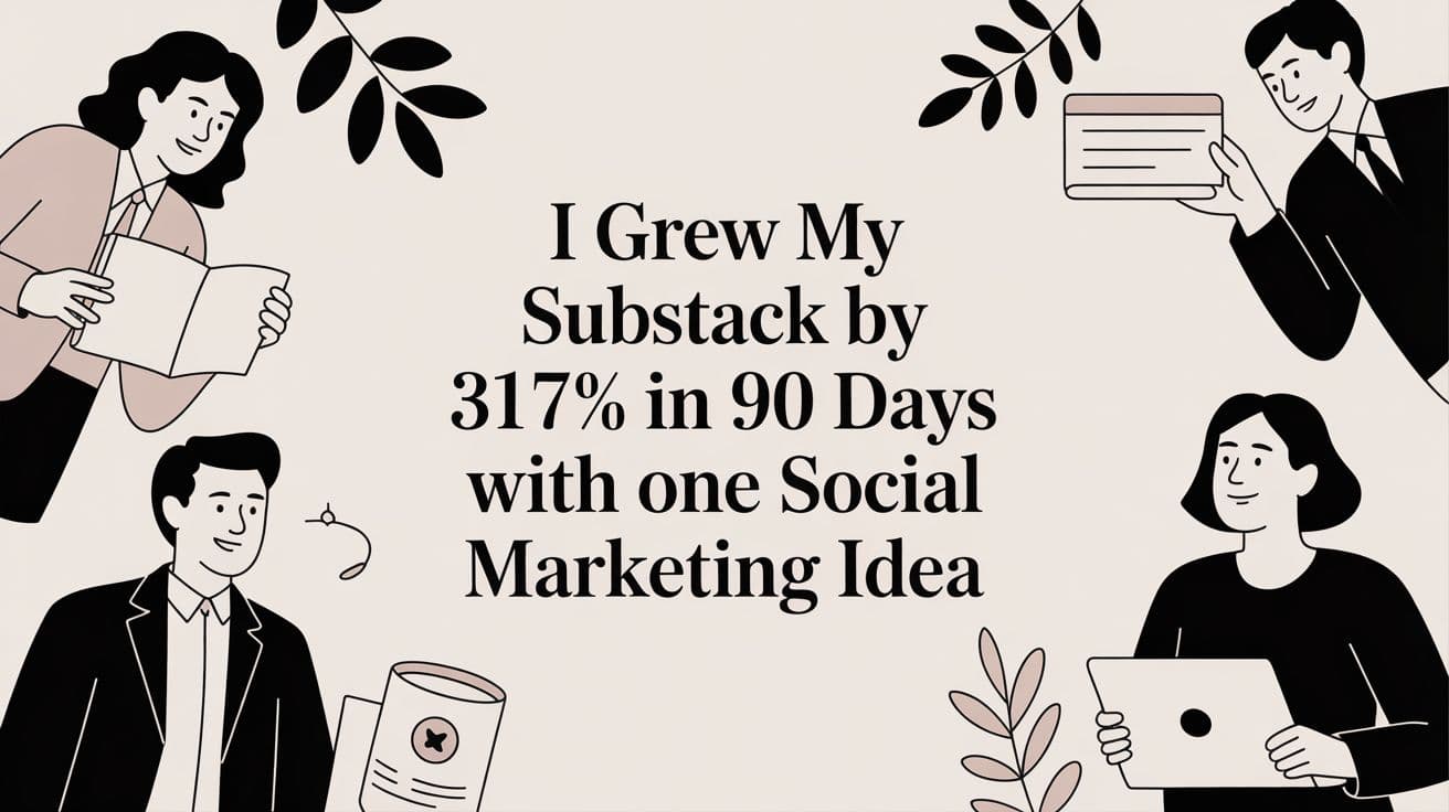 I Grew My Substack by 317% in 90 Days With One Social Marketing Idea
