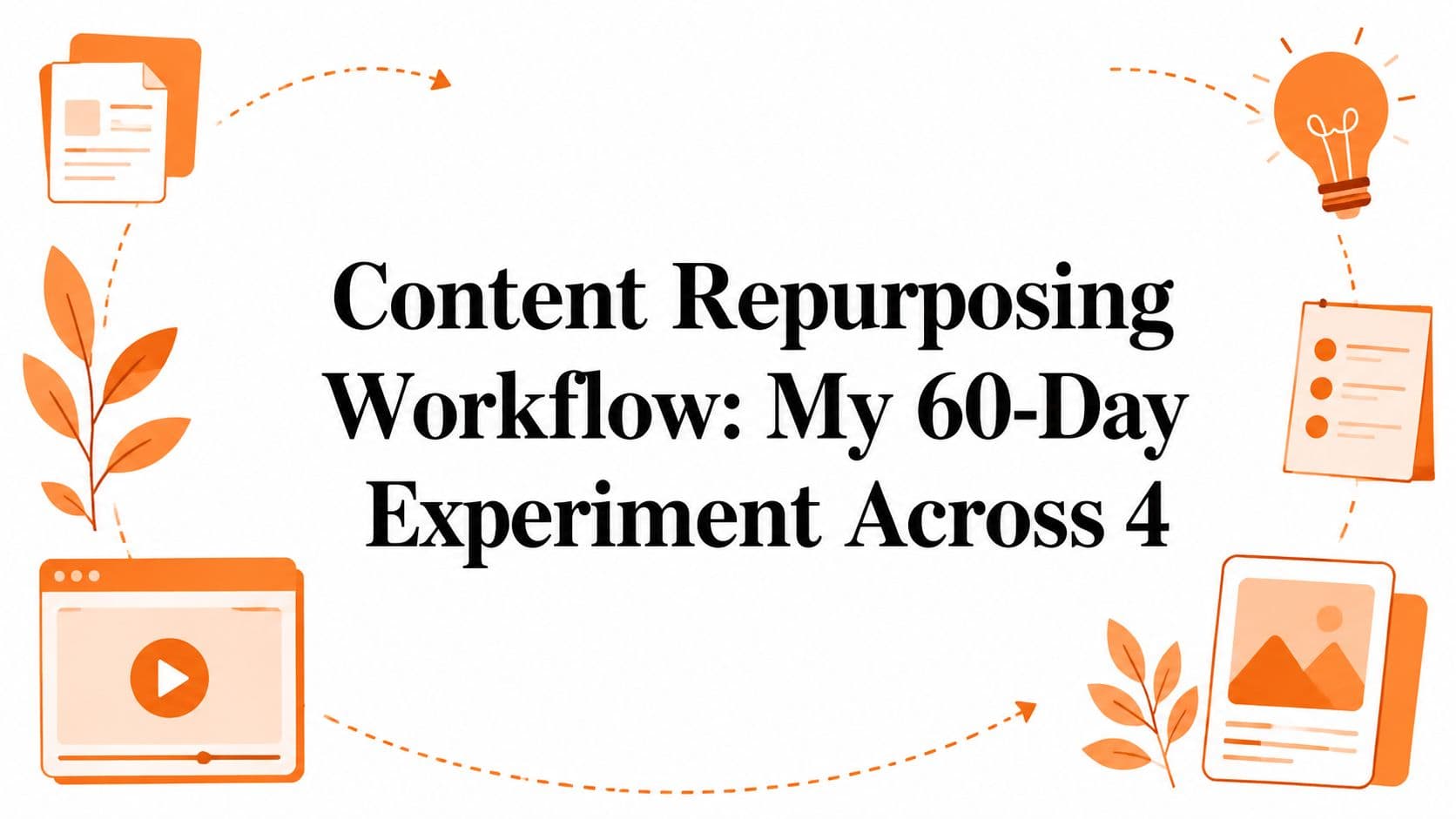 Content Repurposing Workflow: My 60-Day Experiment Across 4