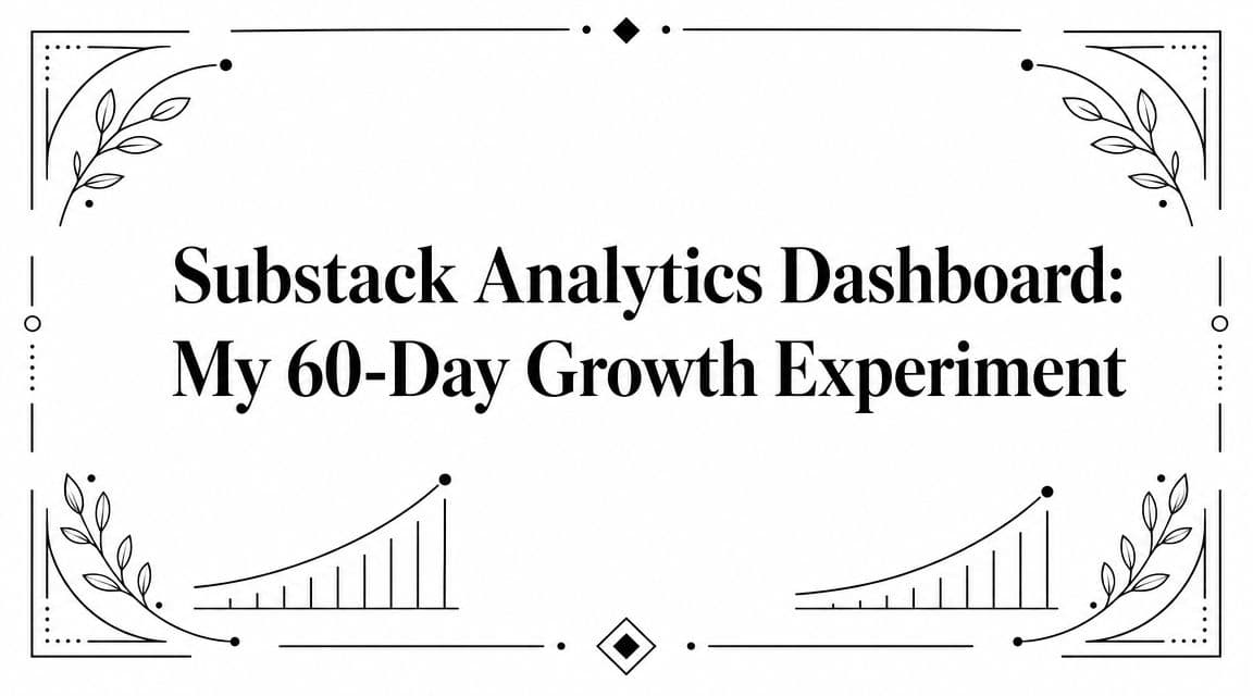 Substack Analytics Dashboard: My 60-Day Growth Experiment