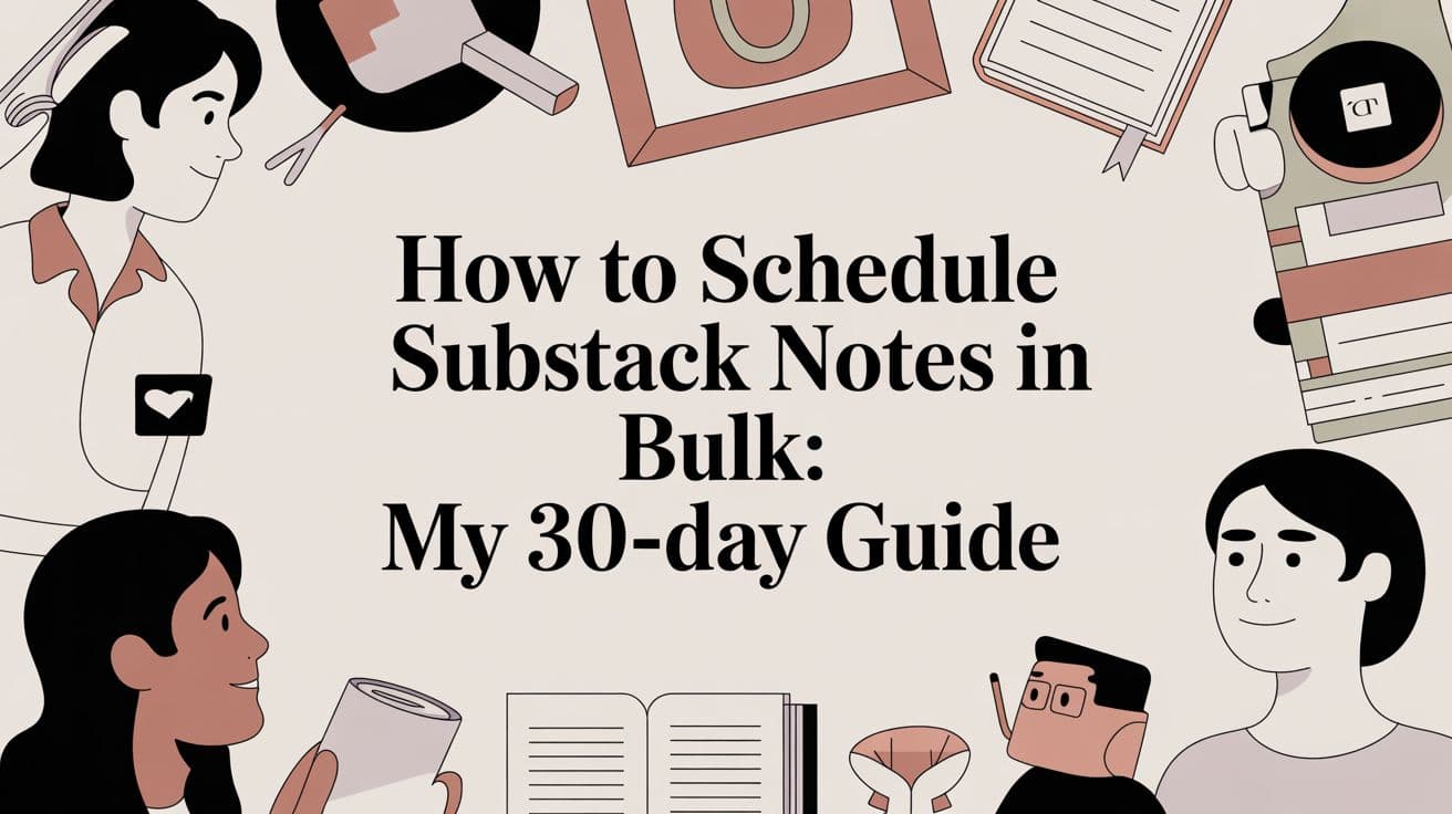 How to Schedule Substack Notes in Bulk: My 30-Day Guide