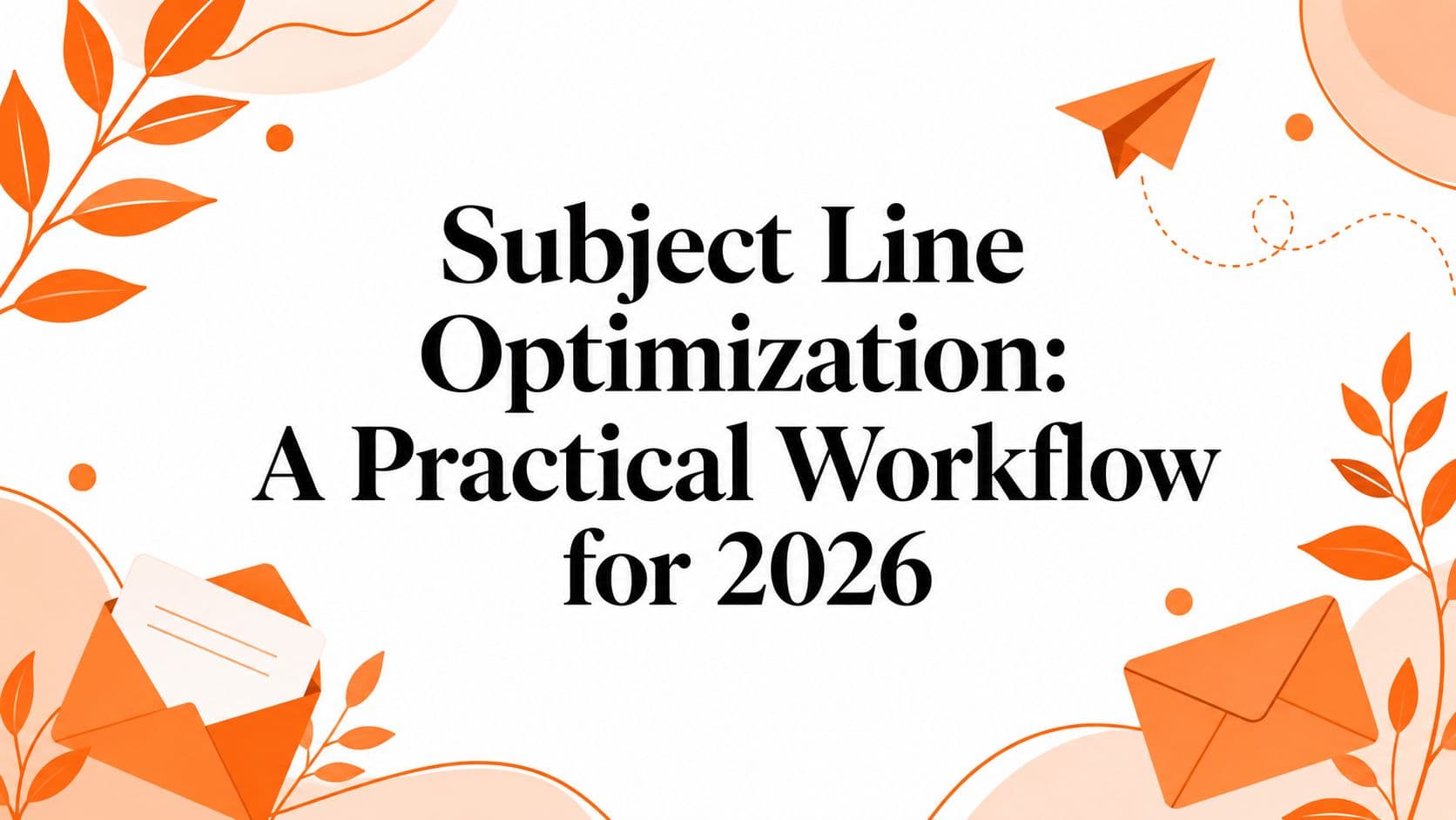 Subject Line Optimization: A Practical Workflow for 2026