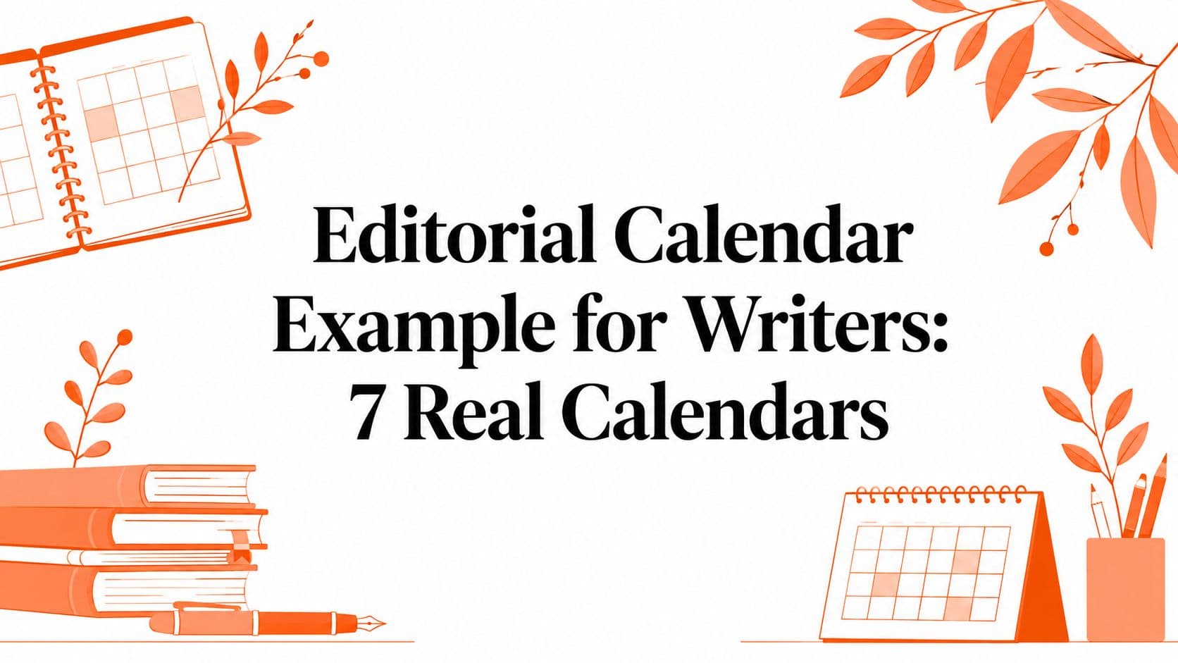 Editorial Calendar Example for Writers: 7 Real Calendars