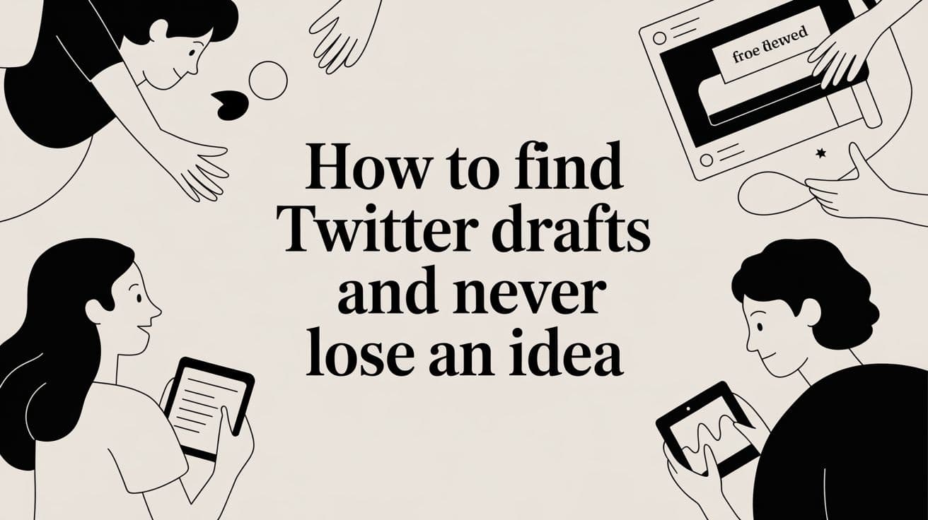 How to Find Twitter Drafts (My 30-Day Experiment)