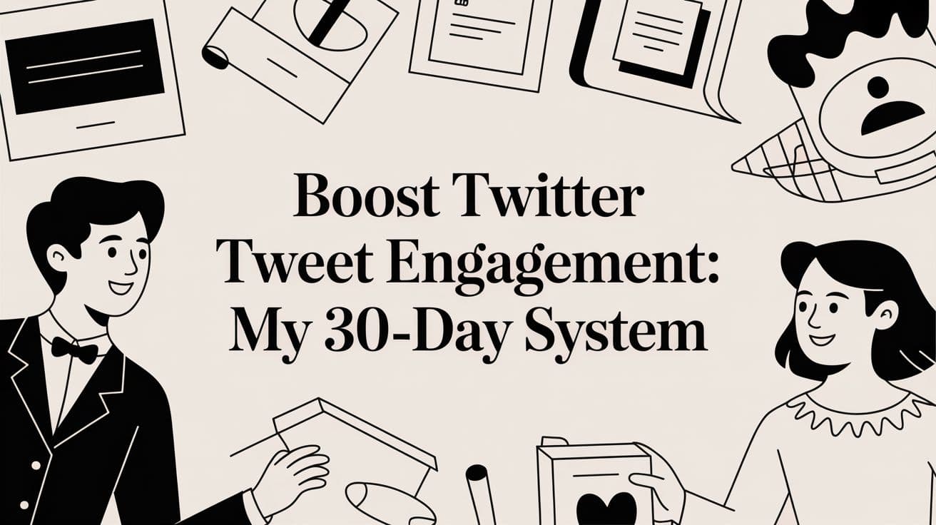 Boost Twitter Tweet Engagement: My 30-Day System