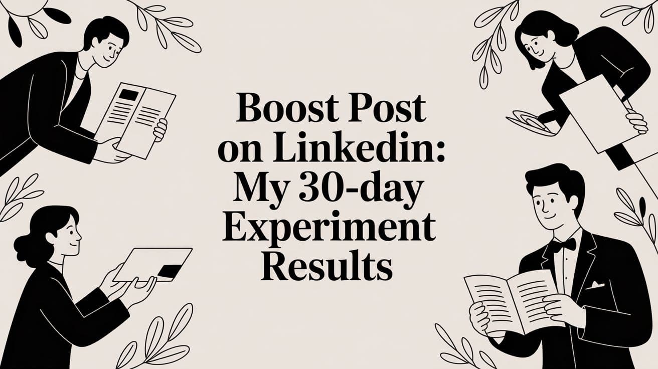 Boost Post on LinkedIn: My 30-Day Experiment Results