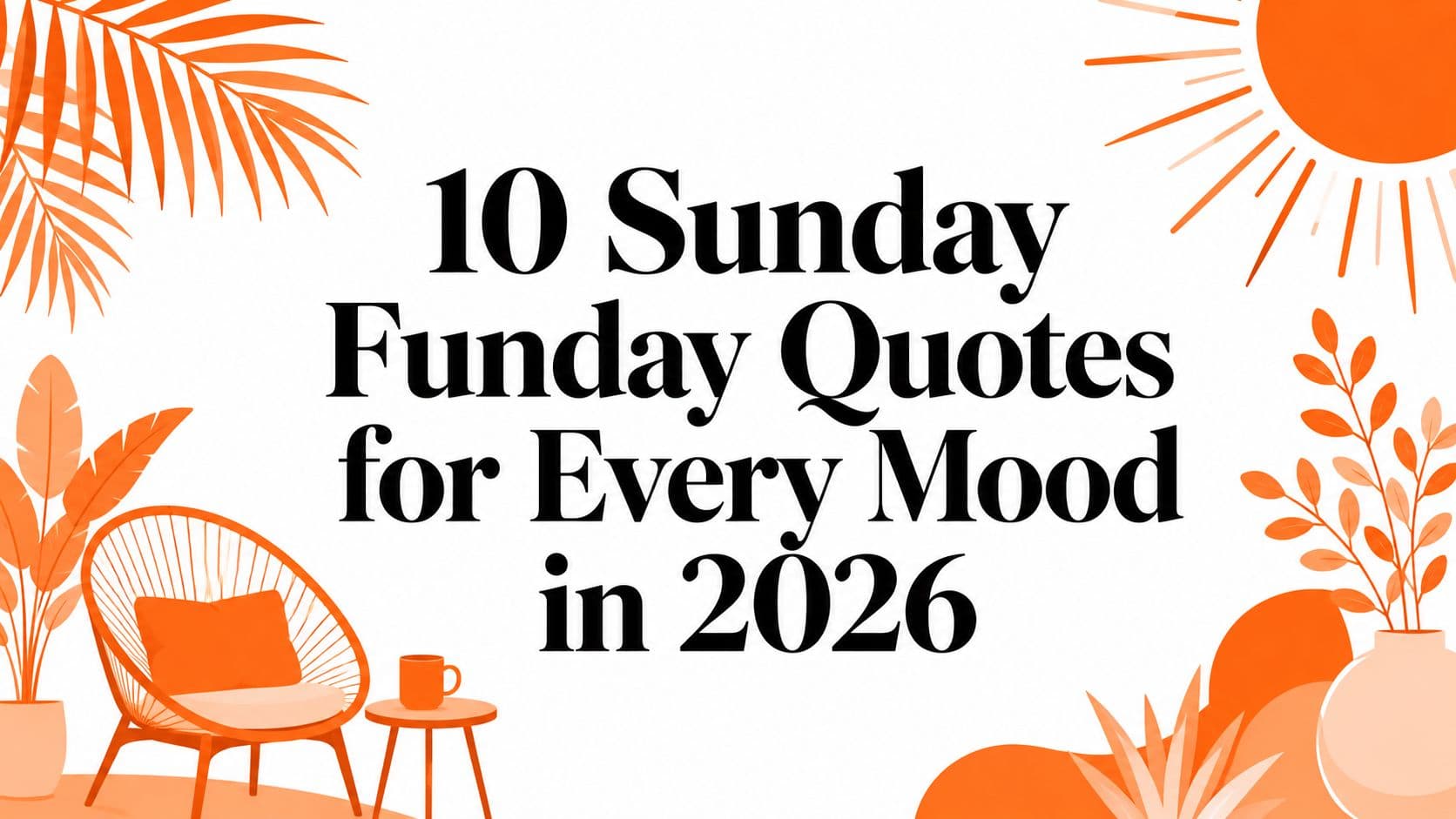 10 Sunday Funday Quotes for Every Mood in 2026