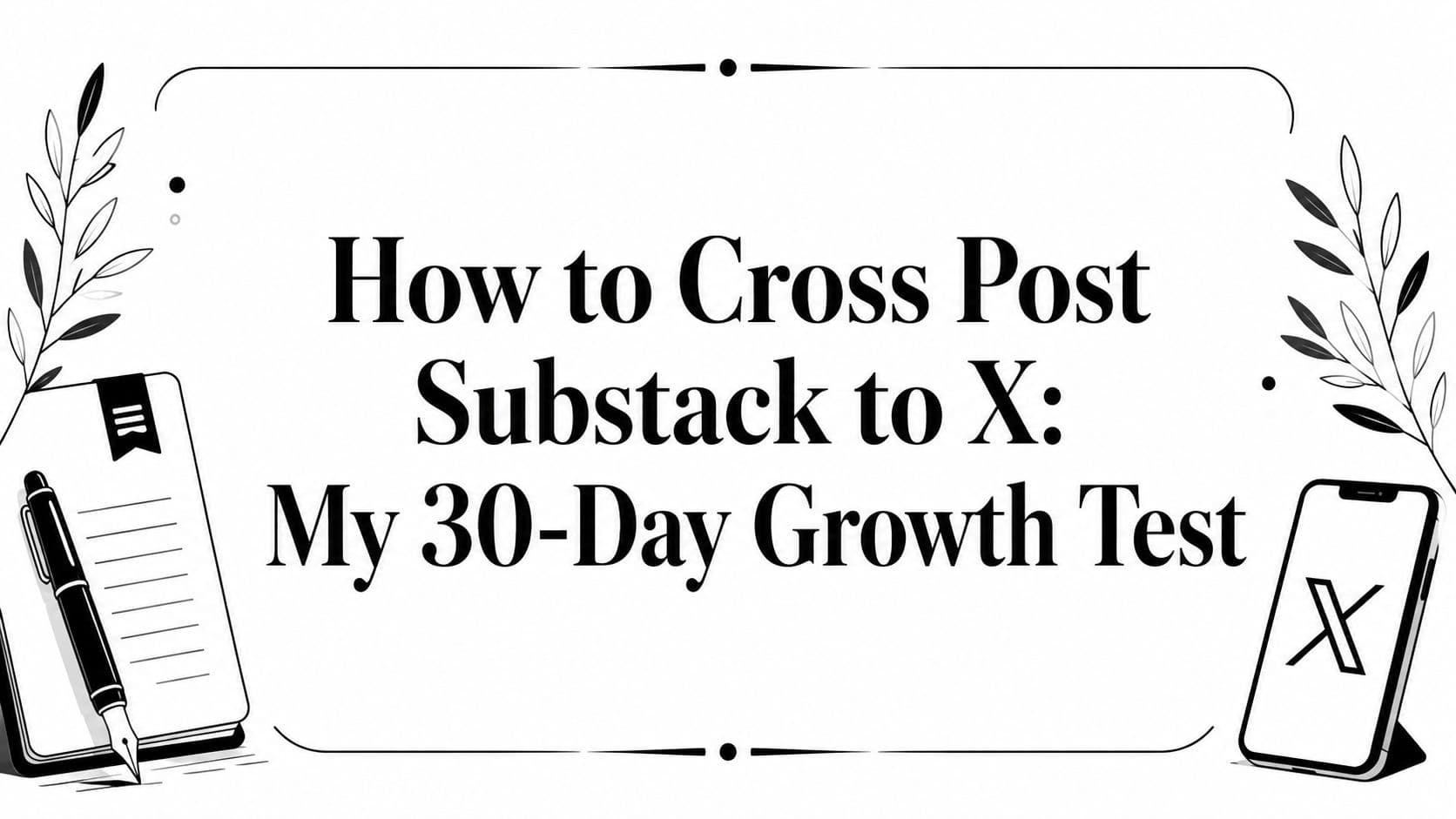 How to Cross Post Substack to X: My 30-Day Growth Test