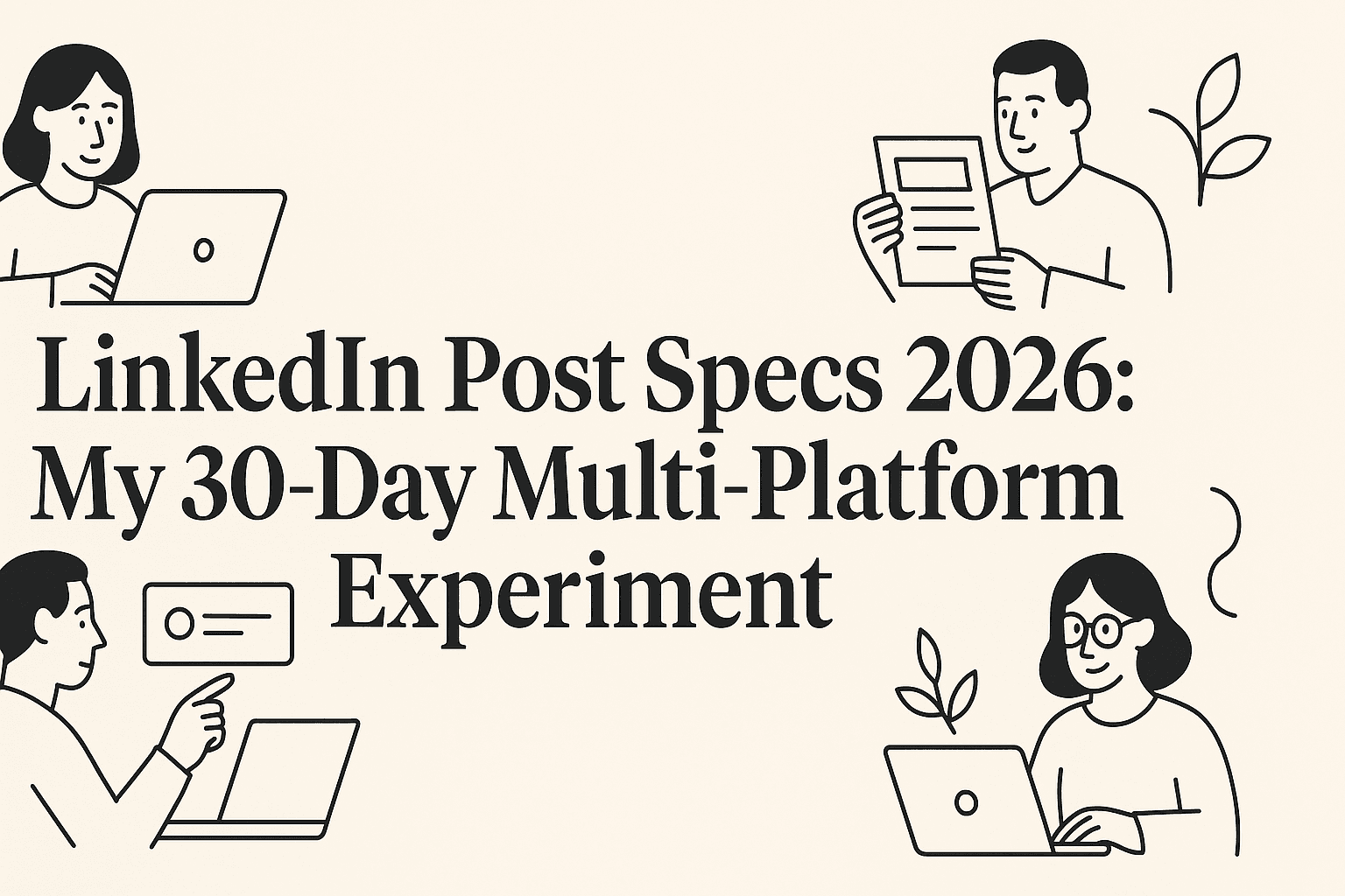 LinkedIn Post Specs 2026: My 30-Day Multi-Platform Experiment