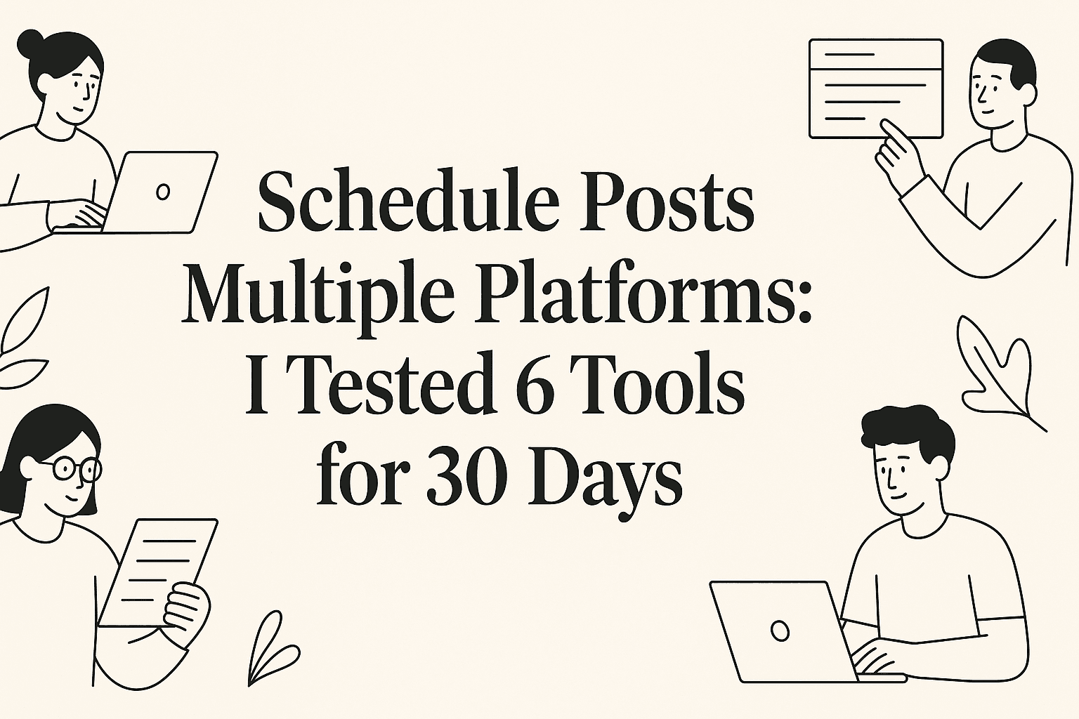 Schedule Posts Multiple Platforms: I Tested 6 Tools for 30 Days